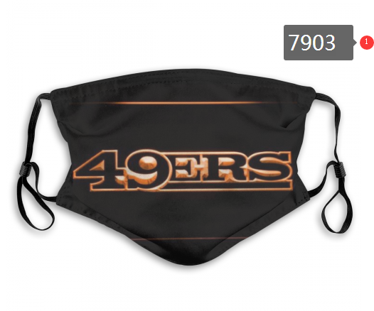 NFL 2020 San Francisco 49ers #12 Dust mask with filter